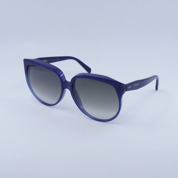 🕶️ New Celine CL4048IN 84F Sunglasses - Blue Frame, Gradient Brown Lenses - Picture 1 of 10